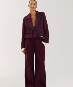 HARPER & YVE | IVY BLAZER - RED PORT