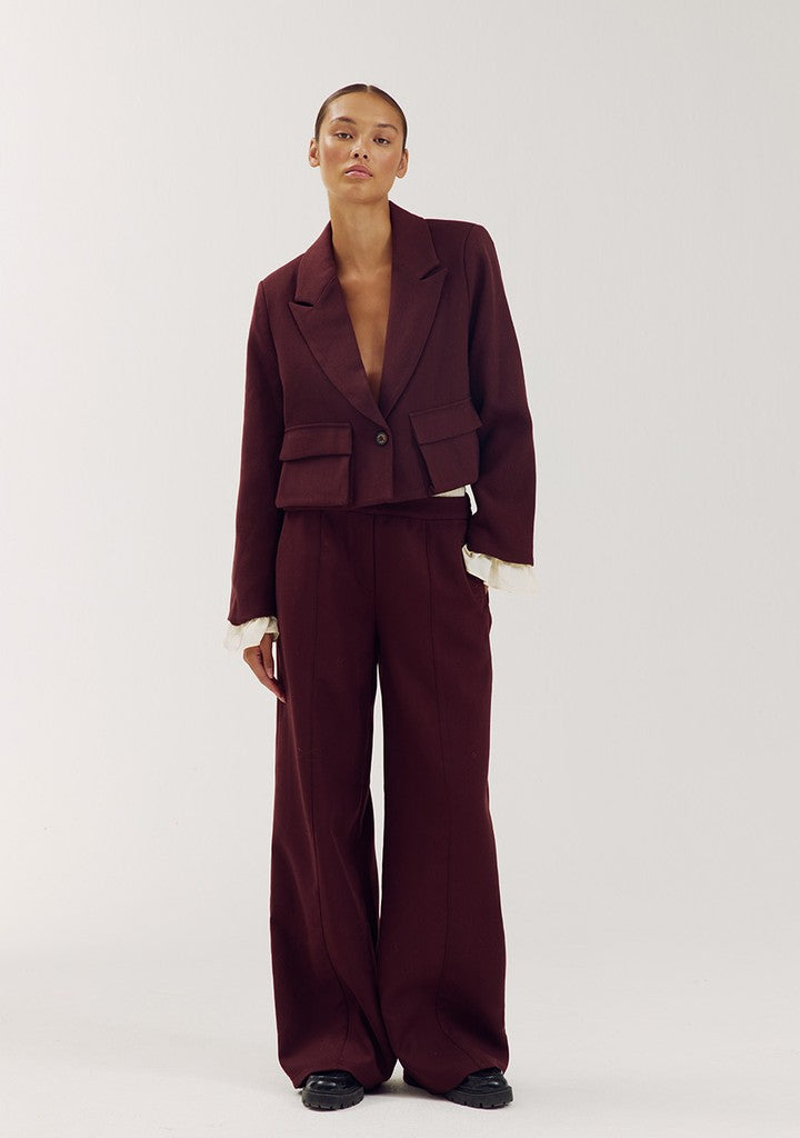 HARPER & YVE | IVY BLAZER - RED PORT