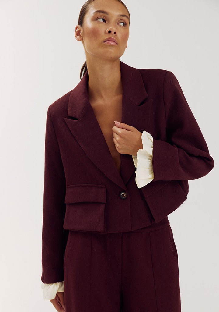 HARPER & YVE | IVY BLAZER - RED PORT