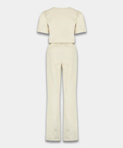 HARPER & YVE |  YAEL SS JUMPSUIT - ECRU