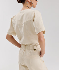 HARPER & YVE |  YAEL SS JUMPSUIT - ECRU