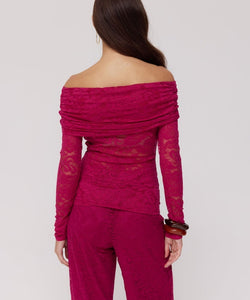 HARPER & YVE | JENTHE LS TOP - SANGRIA