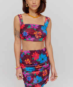 HARPER & YVE | BRANDY SS TOP - MYSTIC FLOWER