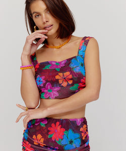 HARPER & YVE | BRANDY SS TOP - MYSTIC FLOWER