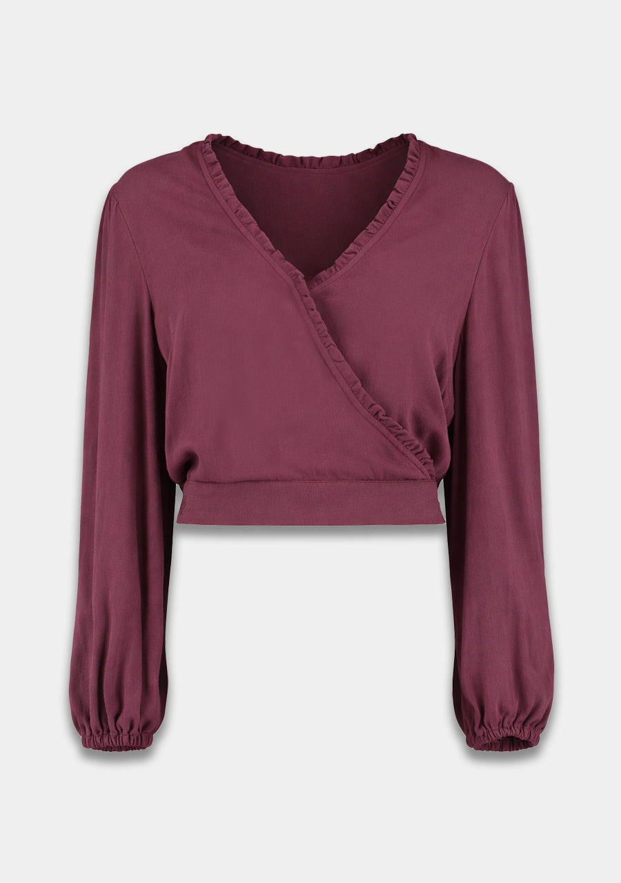HARPER & YVE | FLORA LS TOP - CASSIS