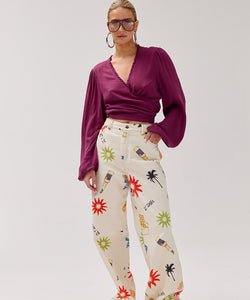 HARPER & YVE | FLORA LS TOP - CASSIS