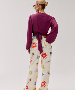 HARPER & YVE | FLORA LS TOP - CASSIS