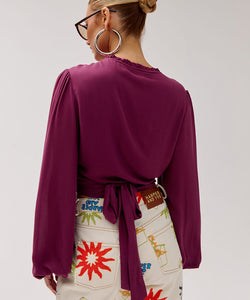 HARPER & YVE | FLORA LS TOP - CASSIS