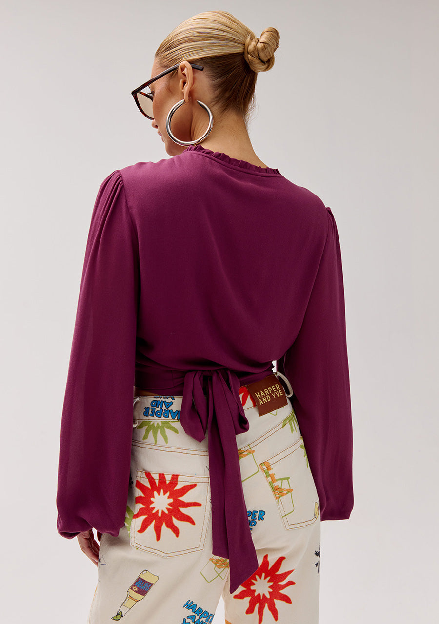 HARPER & YVE | FLORA LS TOP - CASSIS