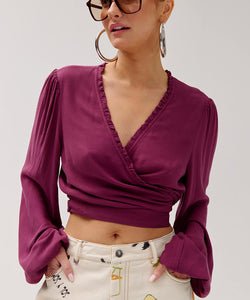 HARPER & YVE | FLORA LS TOP - CASSIS