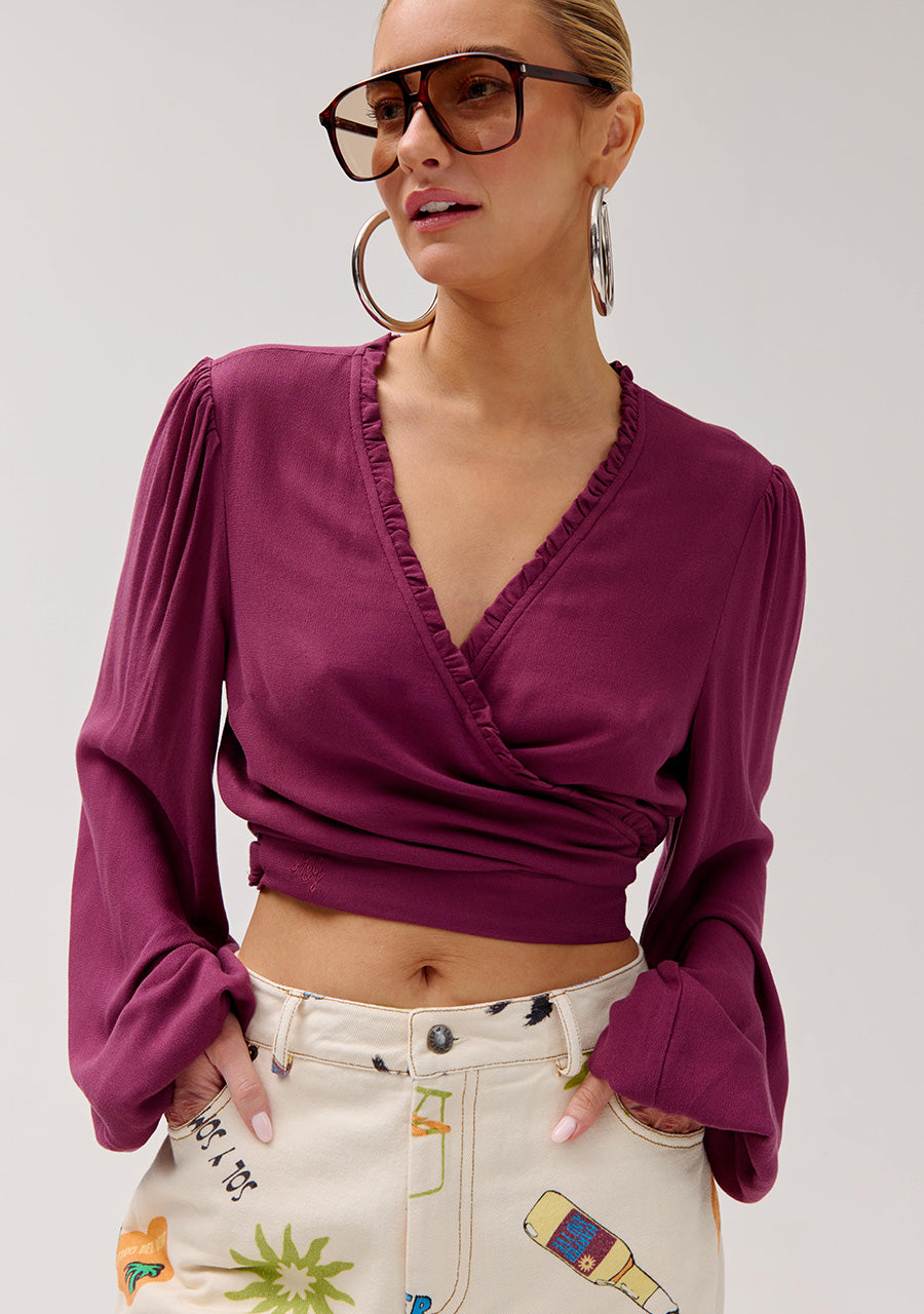 HARPER & YVE | FLORA LS TOP - CASSIS