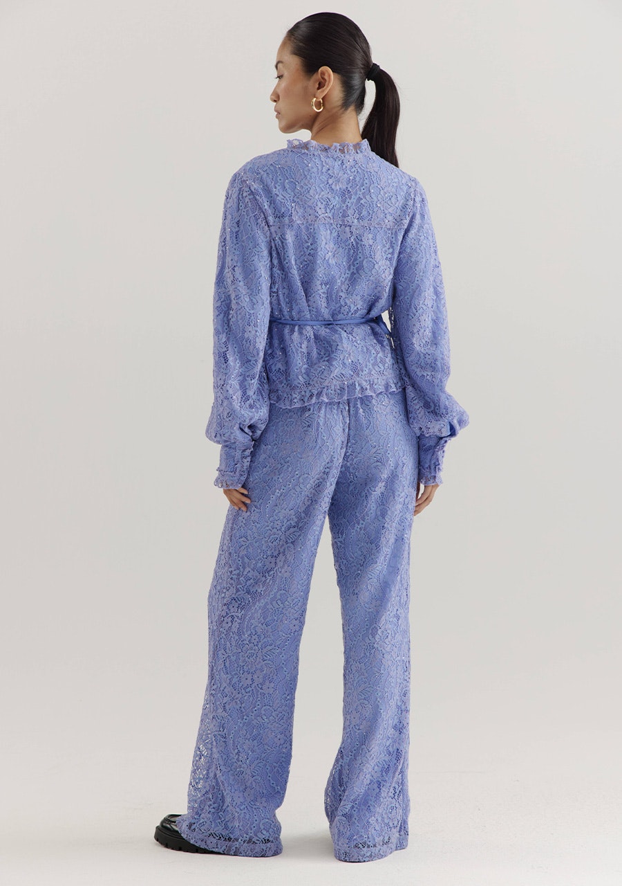 HARPER & YVE | COBY LS BLOUSE - ICY BLUE