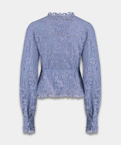 HARPER & YVE | COBY LS BLOUSE - ICY BLUE