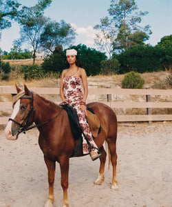 HARPER & YVE | MAYRA PANTS - DESSERT FLOWER ECRU