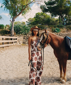 HARPER & YVE | MAYRA PANTS - DESSERT FLOWER ECRU