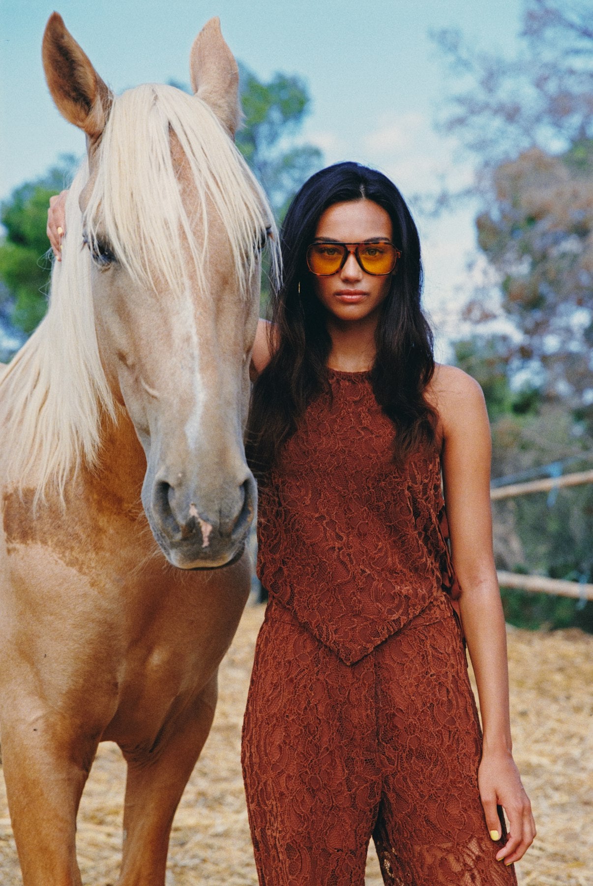 HARPER & YVE | KEES SL TOP - SADDLE BROWN