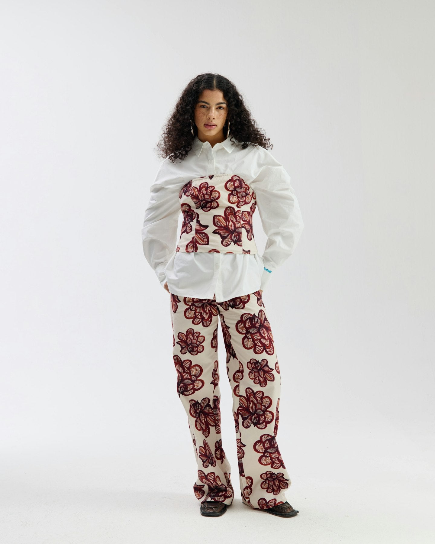 HARPER & YVE | MAYRA PANTS - DESSERT FLOWER ECRU