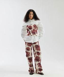 HARPER & YVE | DELICE SS TOP - DESSERT FLOWER ECRU