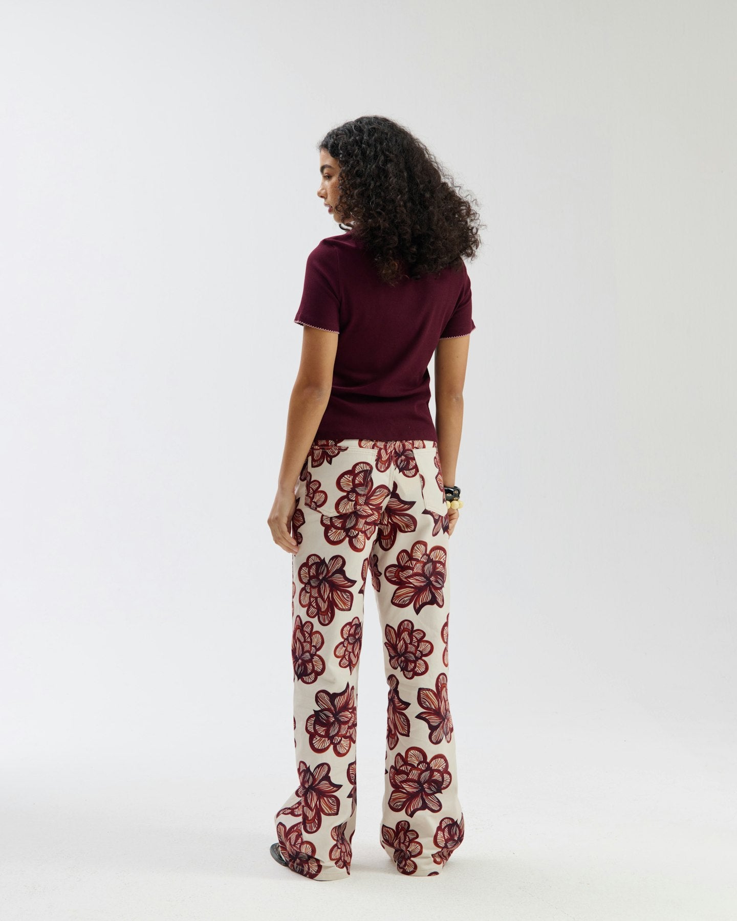 HARPER & YVE | MAYRA PANTS - DESSERT FLOWER ECRU