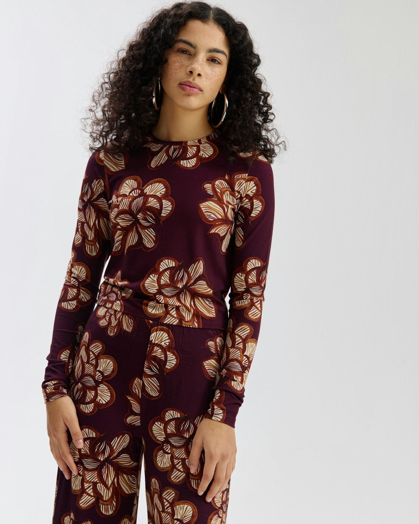 HARPER & YVE | STEFF LS TOP - DESSERT FLOWER