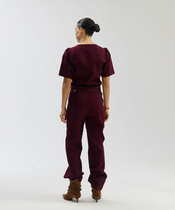 HARPER & YVE |  YAEL SS JUMPSUIT - WINETASTING