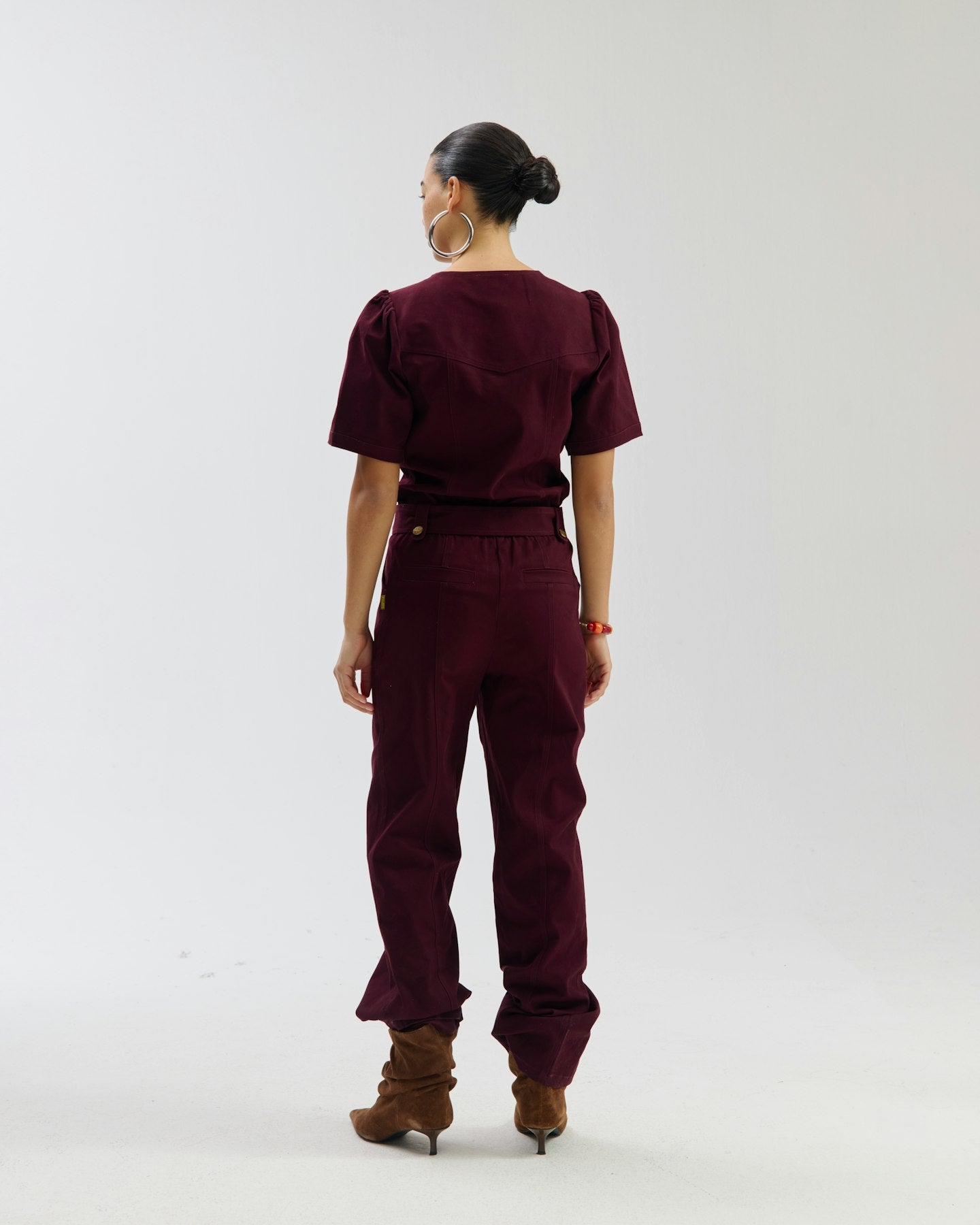HARPER & YVE |  YAEL SS JUMPSUIT - WINETASTING