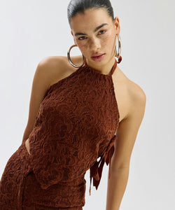 HARPER & YVE | KEES SL TOP - SADDLE BROWN