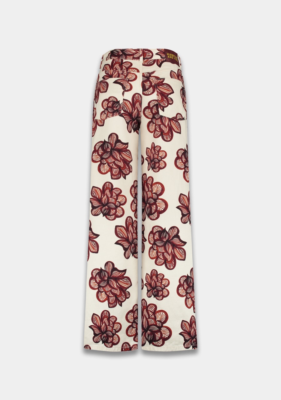HARPER & YVE | MAYRA PANTS - DESSERT FLOWER ECRU