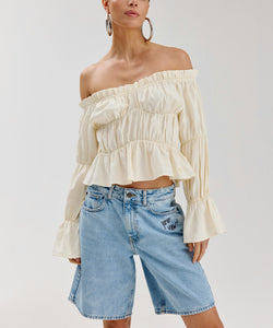 HARPER & YVE | ROAN LS TOP - ECRU
