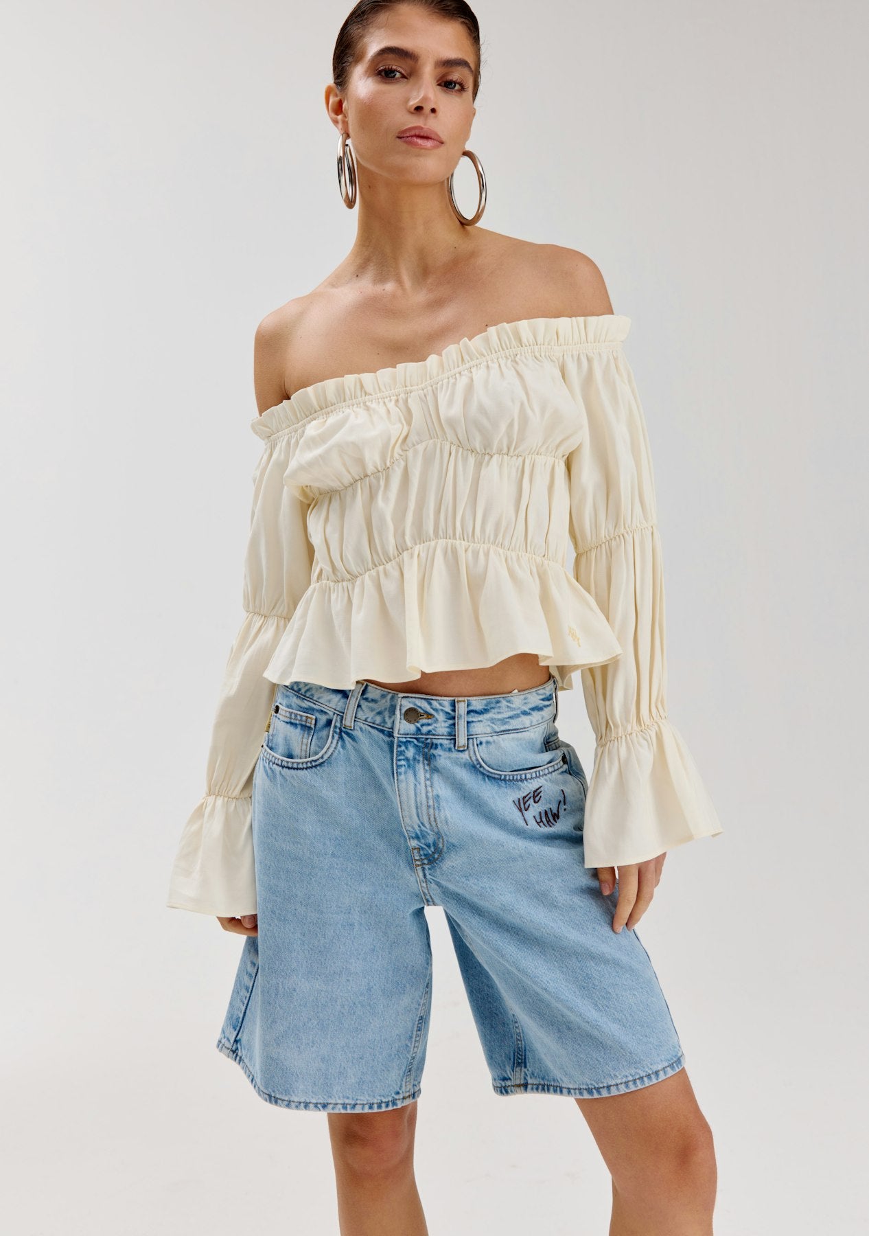 HARPER & YVE | ROAN LS TOP - ECRU