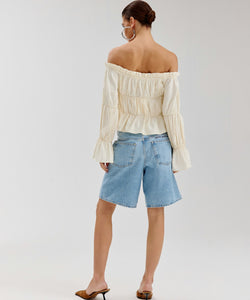 HARPER & YVE | ROAN LS TOP - ECRU