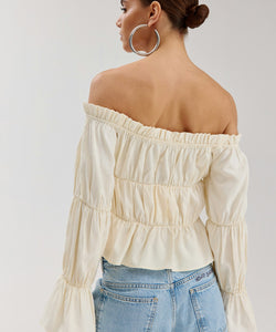 HARPER & YVE | ROAN LS TOP - ECRU