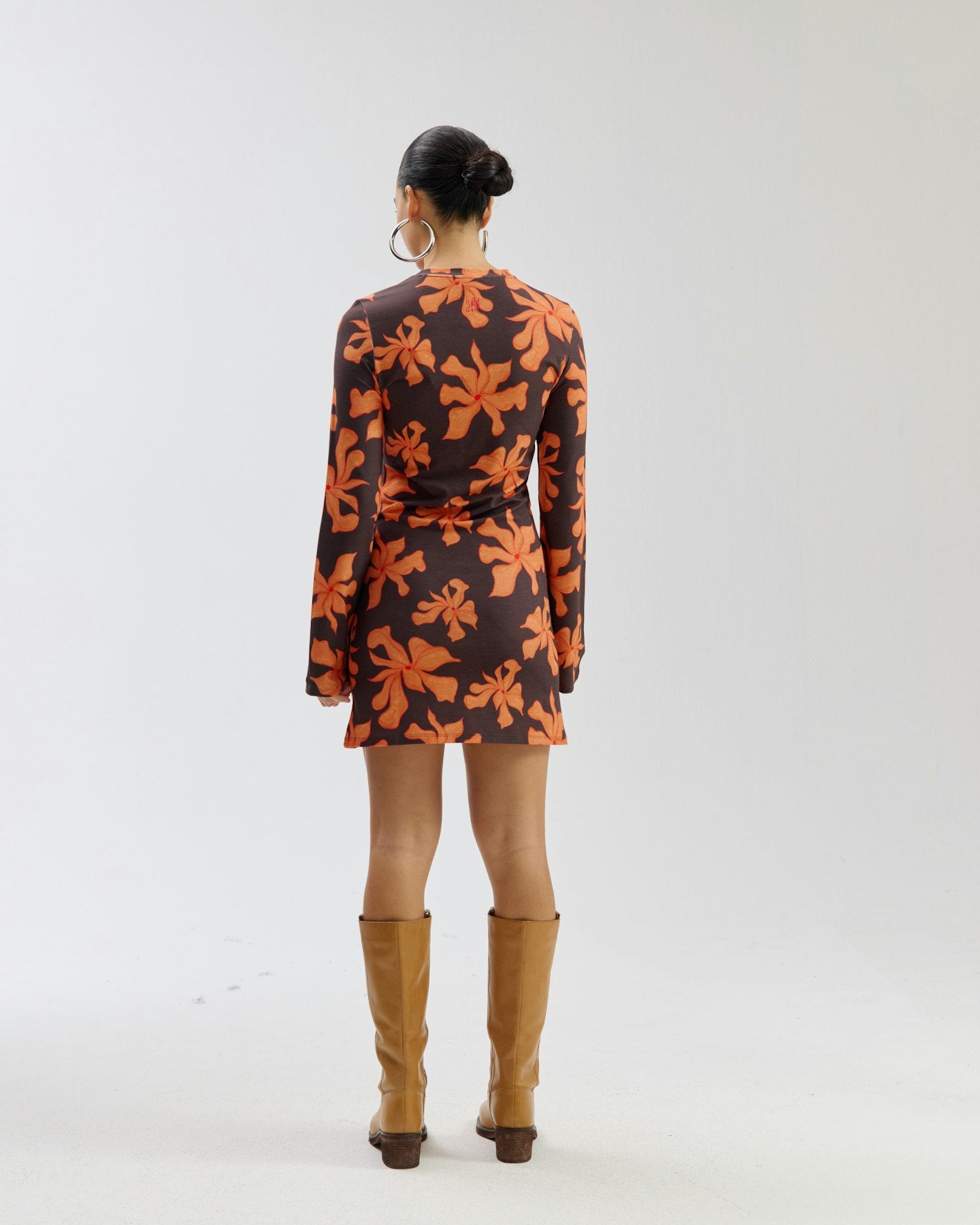 HARPER & YVE | JOLIE LS DRESS - WILD FLOWER ORANGE