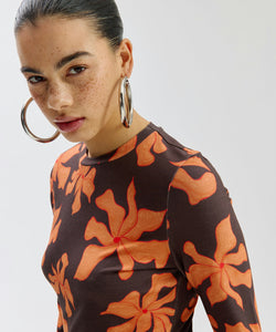 HARPER & YVE | JOLIE LS DRESS - WILD FLOWER ORANGE