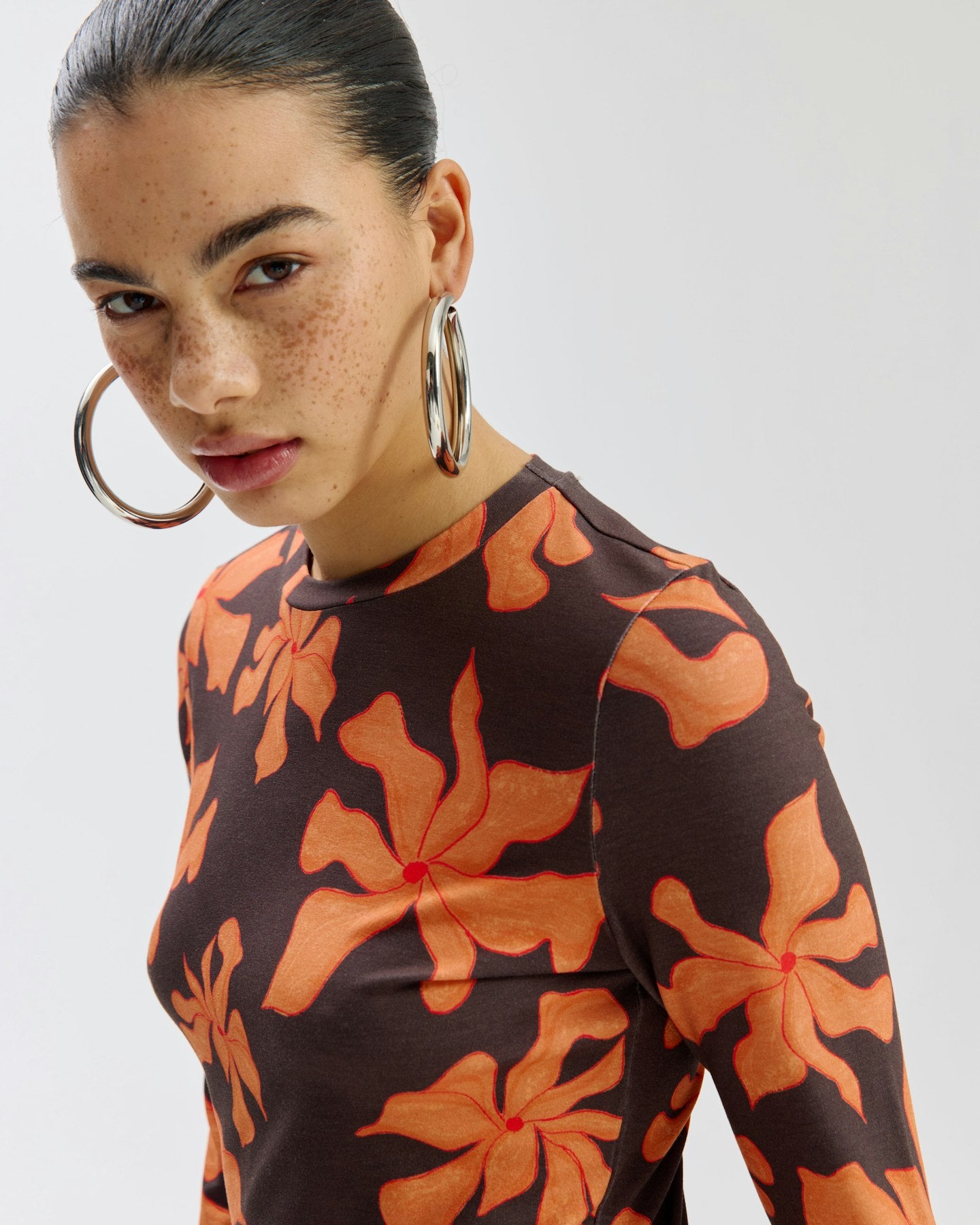 HARPER & YVE | JOLIE LS DRESS - WILD FLOWER ORANGE