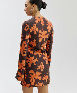 HARPER & YVE | JOLIE LS DRESS - WILD FLOWER ORANGE
