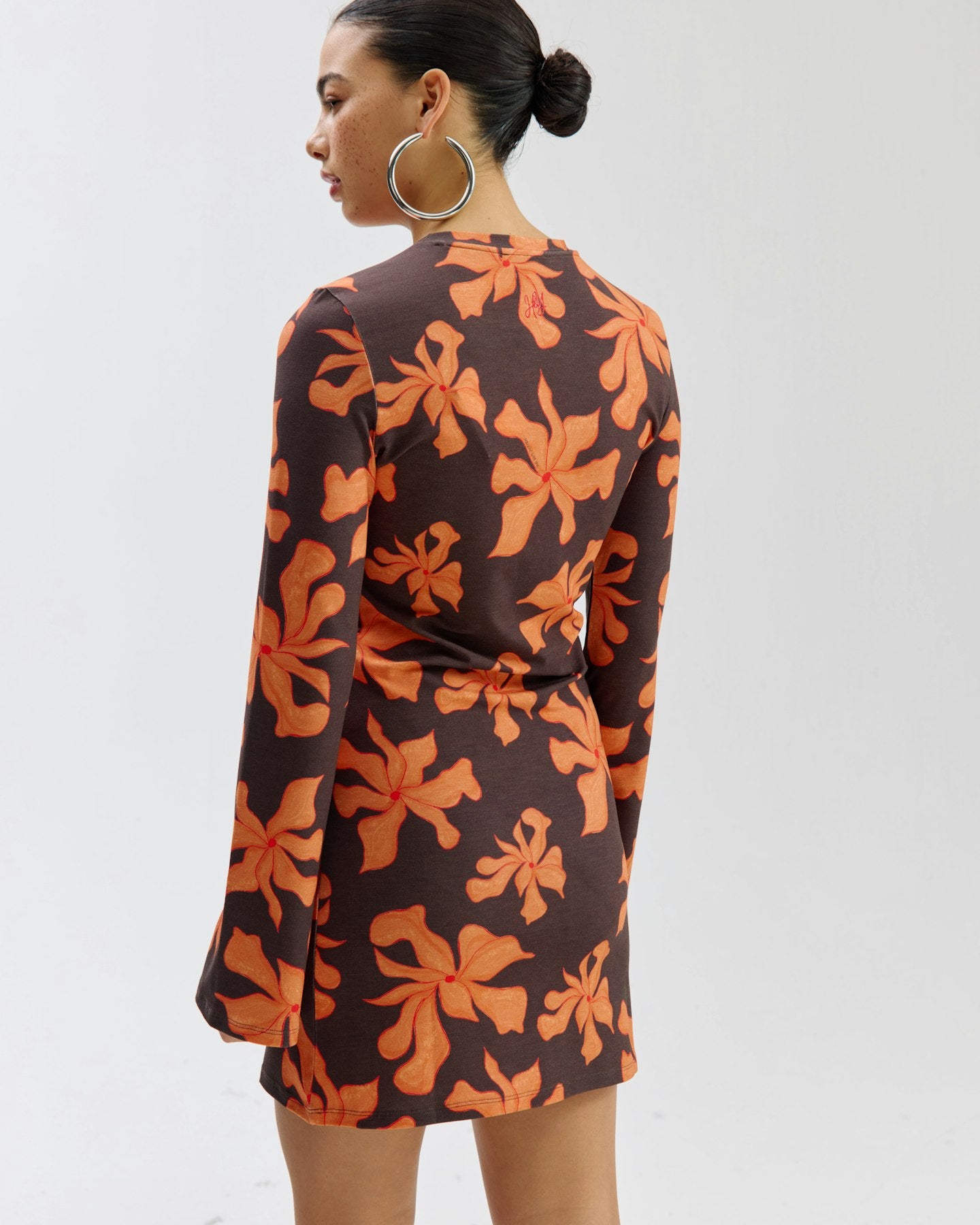 HARPER & YVE | JOLIE LS DRESS - WILD FLOWER ORANGE