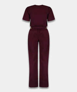 HARPER & YVE |  YAEL SS JUMPSUIT - WINETASTING