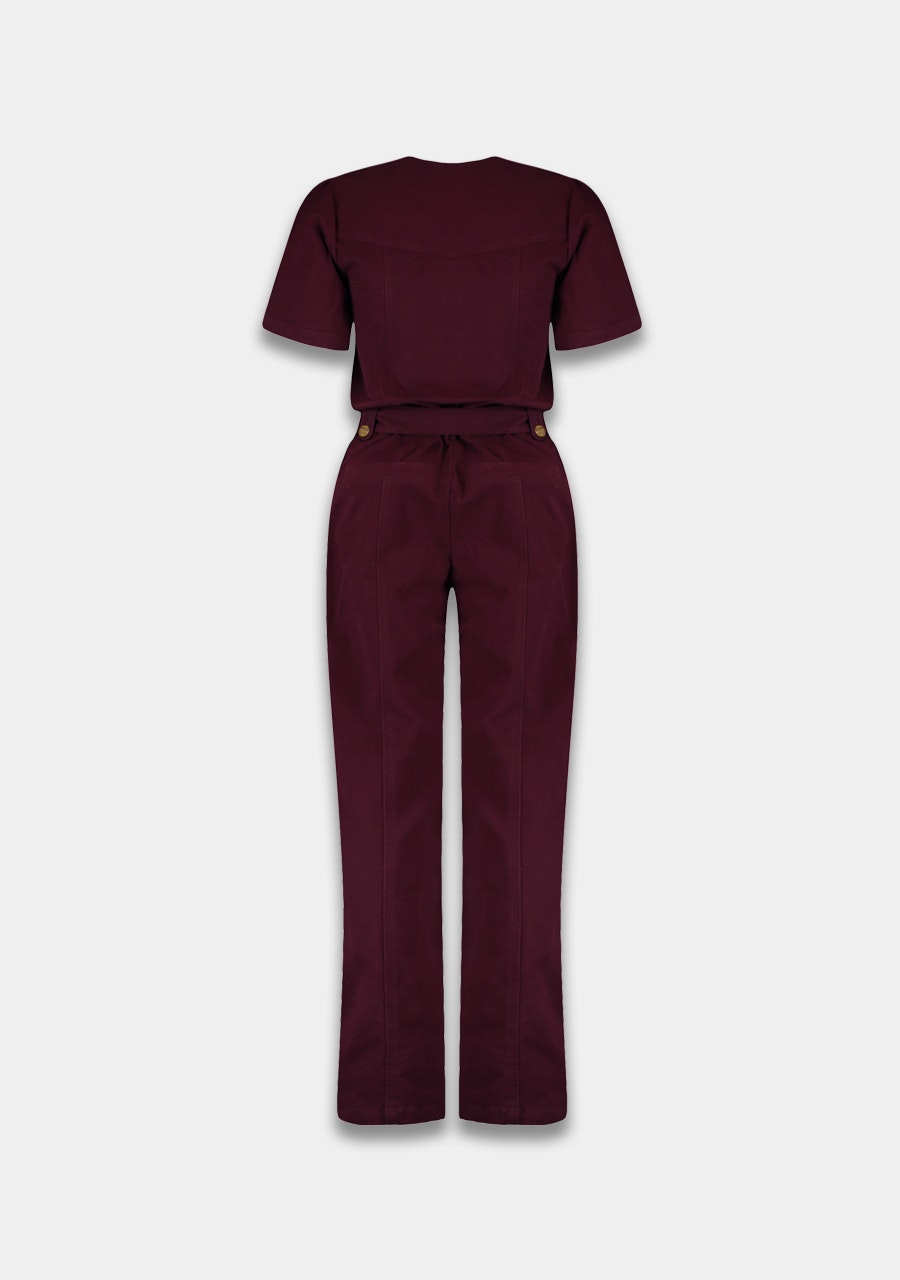 HARPER & YVE |  YAEL SS JUMPSUIT - WINETASTING