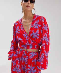 HARPER & YVE | FLORA LS TOP - WILD ROSE