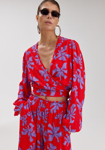 HARPER & YVE | FLORA LS TOP - WILD ROSE