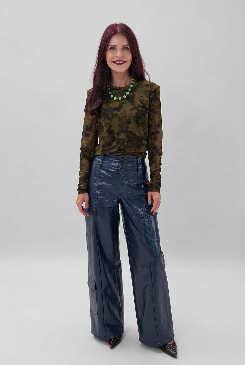 TAMAR MESH TOP - GREEN