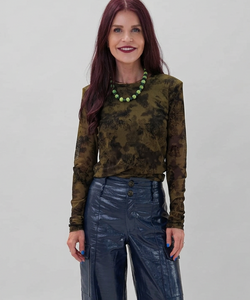 TAMAR MESH TOP - GREEN