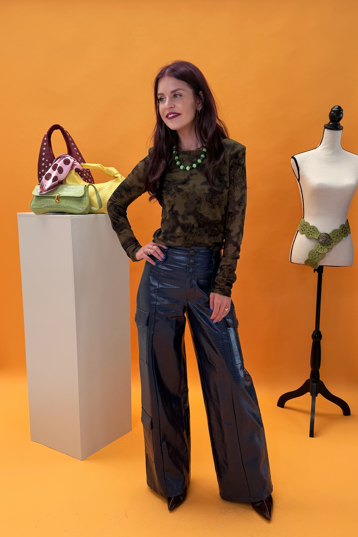 TAMAR MESH TOP - GREEN