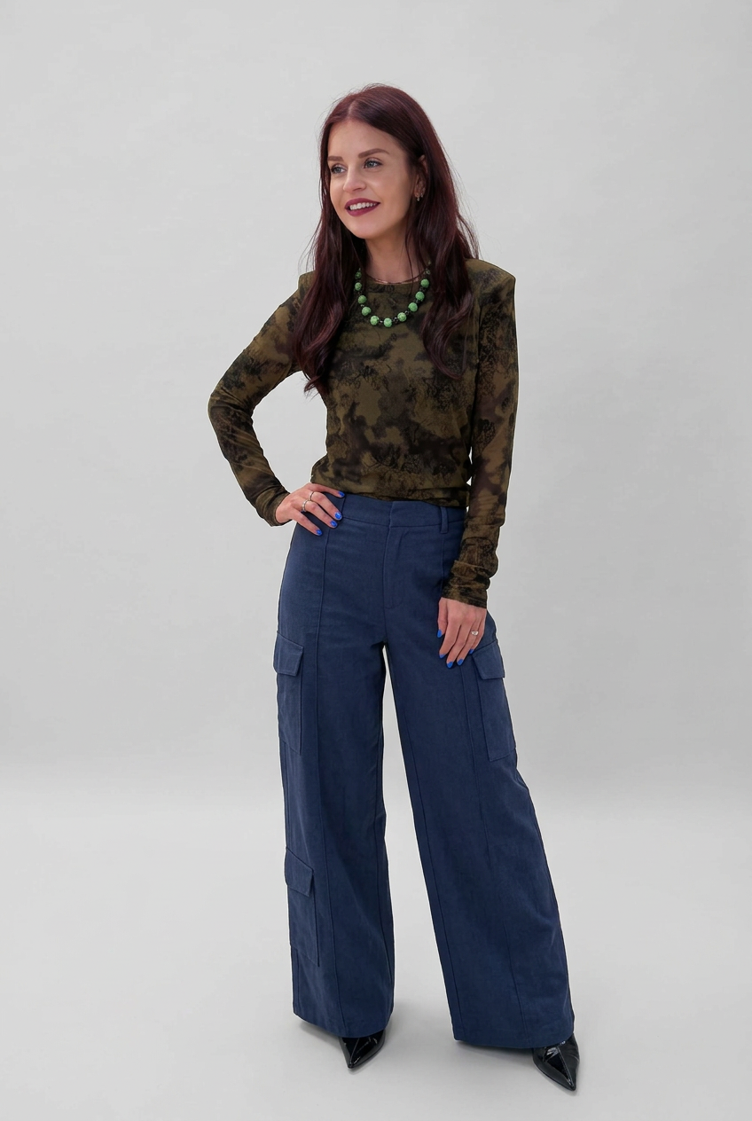 TAMAR MESH TOP - GREEN