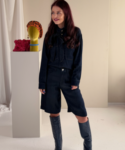 CHARLOTTE BLOUSE - DARK BLUE