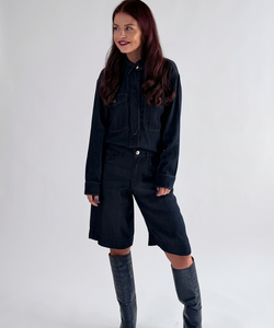 CHARLOTTE BLOUSE - DARK BLUE