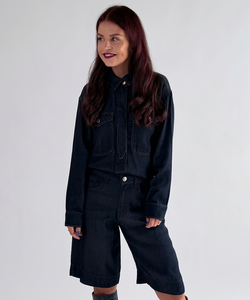 CHARLOTTE BLOUSE - DARK BLUE