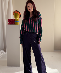 LUMI WRAP PANTS - NAVY