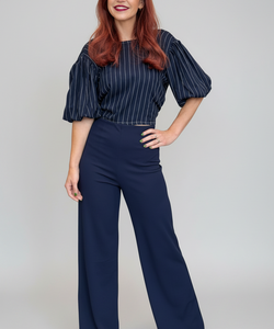 SAINT PINSTRIPED SHIRT - NAVY
